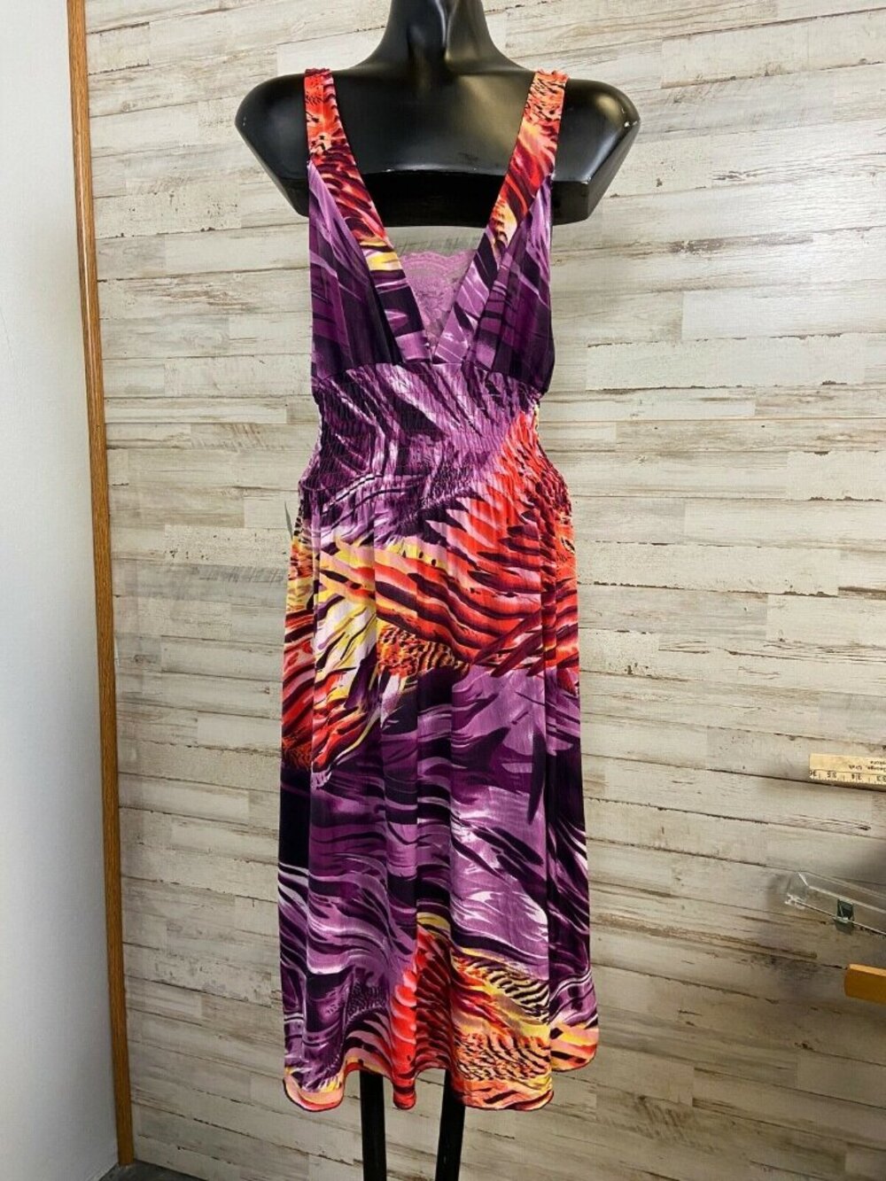 TC Fashion Women’s Multicolor Sleeveless Midi Dress Size S